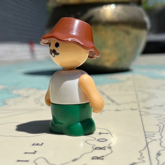 Vintage Posable Little People Man with Moustache & Hat - Picture 3 of 4